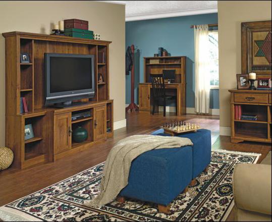 Sauder Harvest Mill 404963 Home Theater Entertainment Center Westrich
